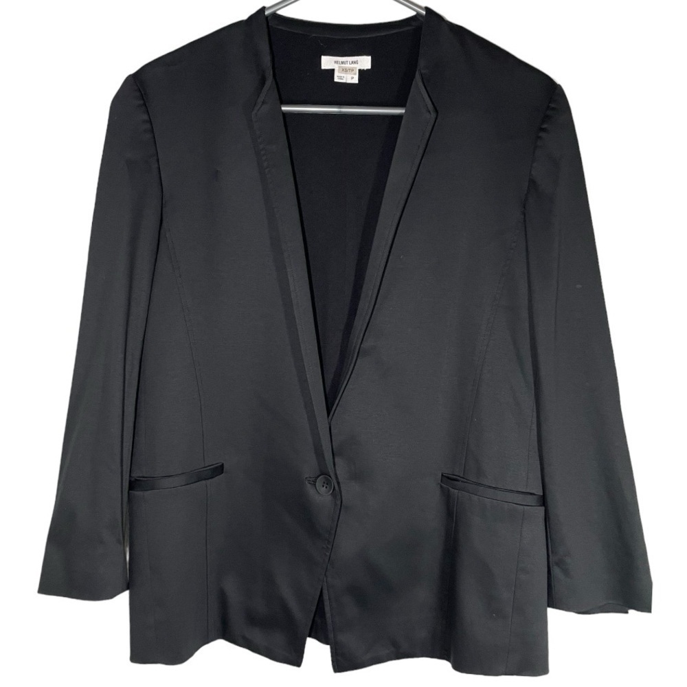 Helmut Lang Black Single Breasted Blazer size size XS